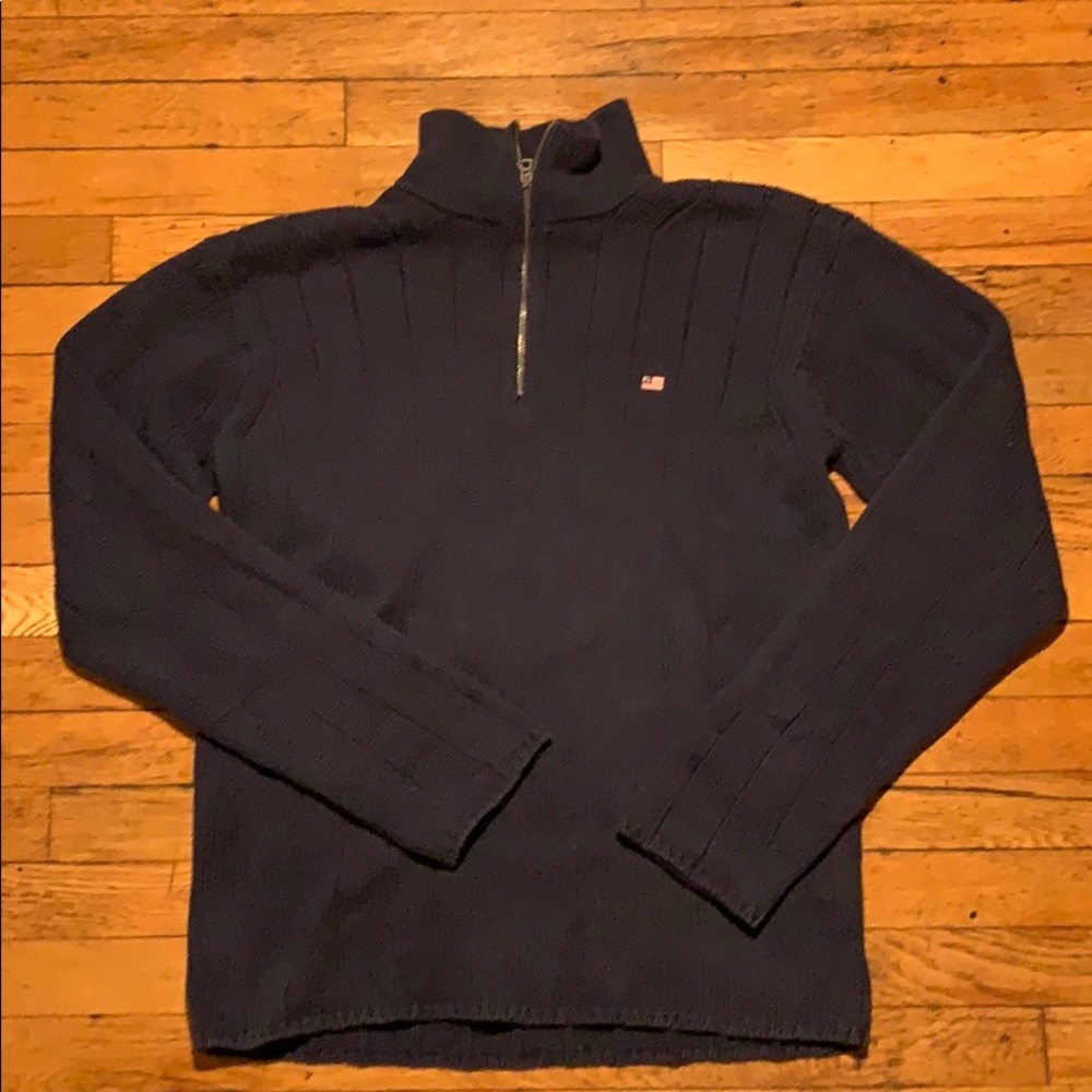 90s Ralph Lauren quarter zip woven